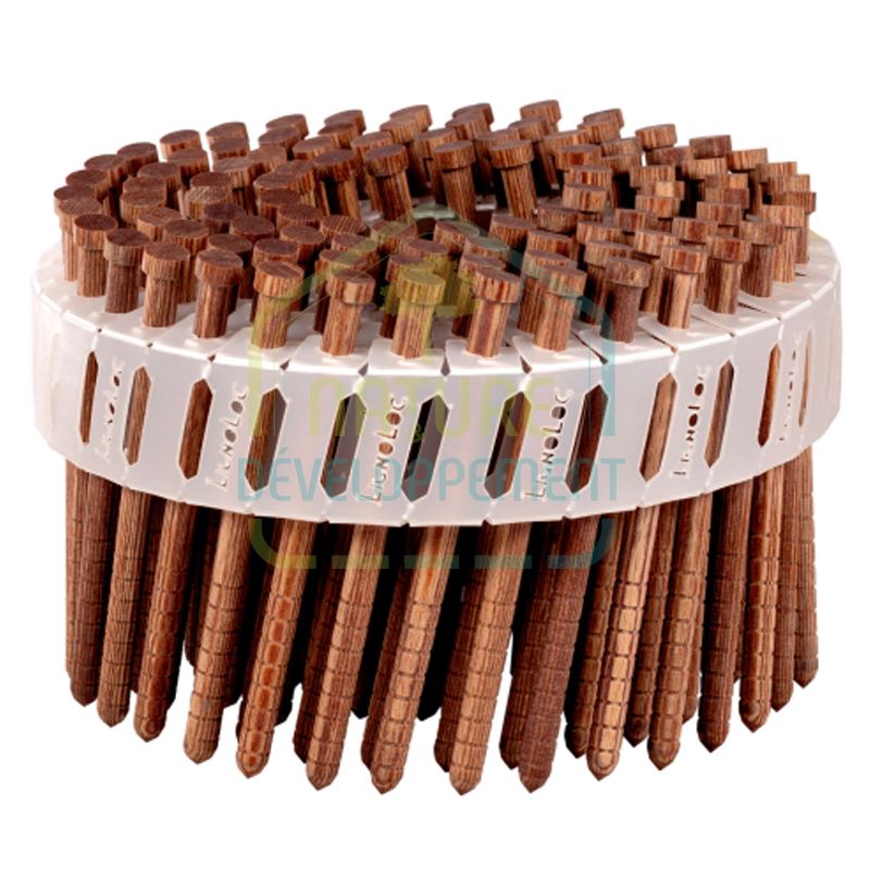 Clou en bois annelé tête plate 4,7mm Lignoloc Alsafix