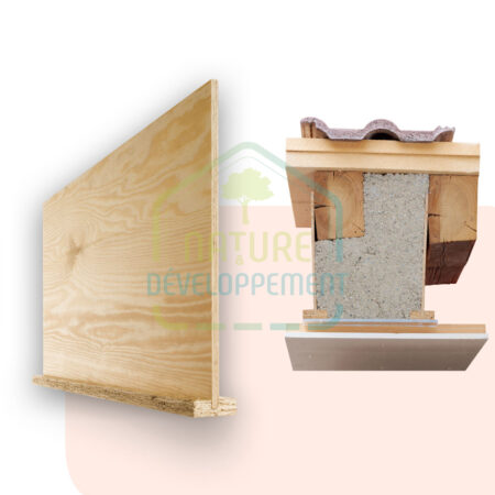 Poutre en T ou prolongateur de chevron pour augmenter l'épaisseur d'isolant