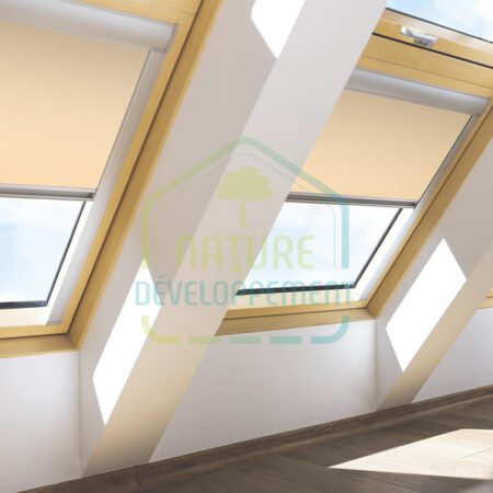 Store électrique occultant pour fenêtre Fakro ARF Z-WAVE couleur 052