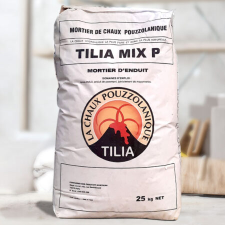 Enduit chaux intérieur extérieur Tilia Mix P sac de 25 kg