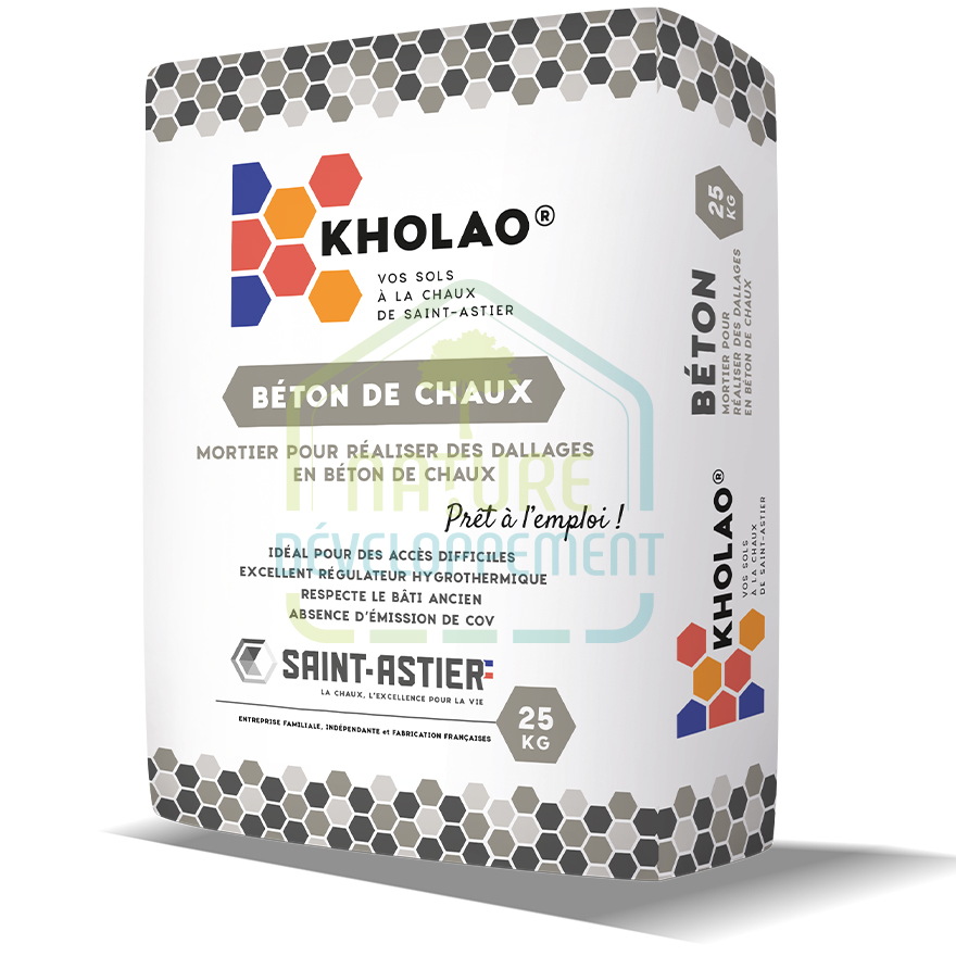 Béton de Chaux Prêt à l'Emploi KHOLAO de Saint Astier
