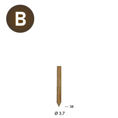 Clou sans tête en bois 3,7mm Lignoloc Alsafix – Image 2
