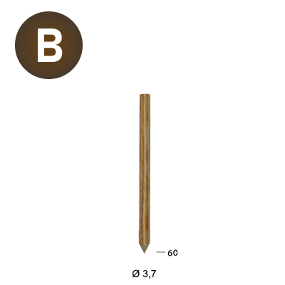 Clou sans tête en bois 3,7mm Lignoloc Alsafix – Image 5