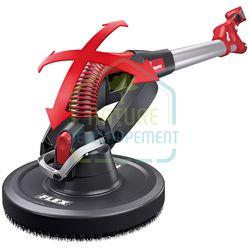 Ponceuse Giraffe sur batterie 18V Flex avec système de têtes interchangeables – Image 2