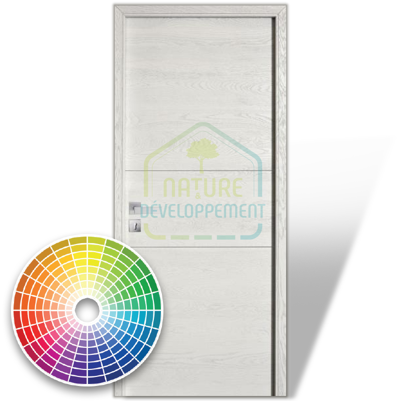 Porte intérieure ÉPURE Modulo de Rozière Modèle D2 couleur RAL pose traditionnelle