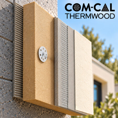 Système ITE fibre de bois et chaux COM-CAL THERMWOOD – Isolation extérieure