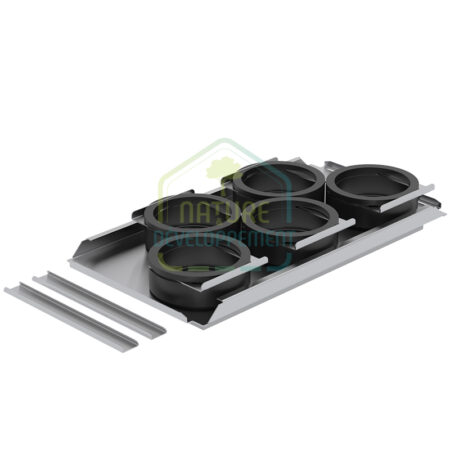 Plaque de raccordement ComfoWell Therm 420 5xDN90 Zehnder