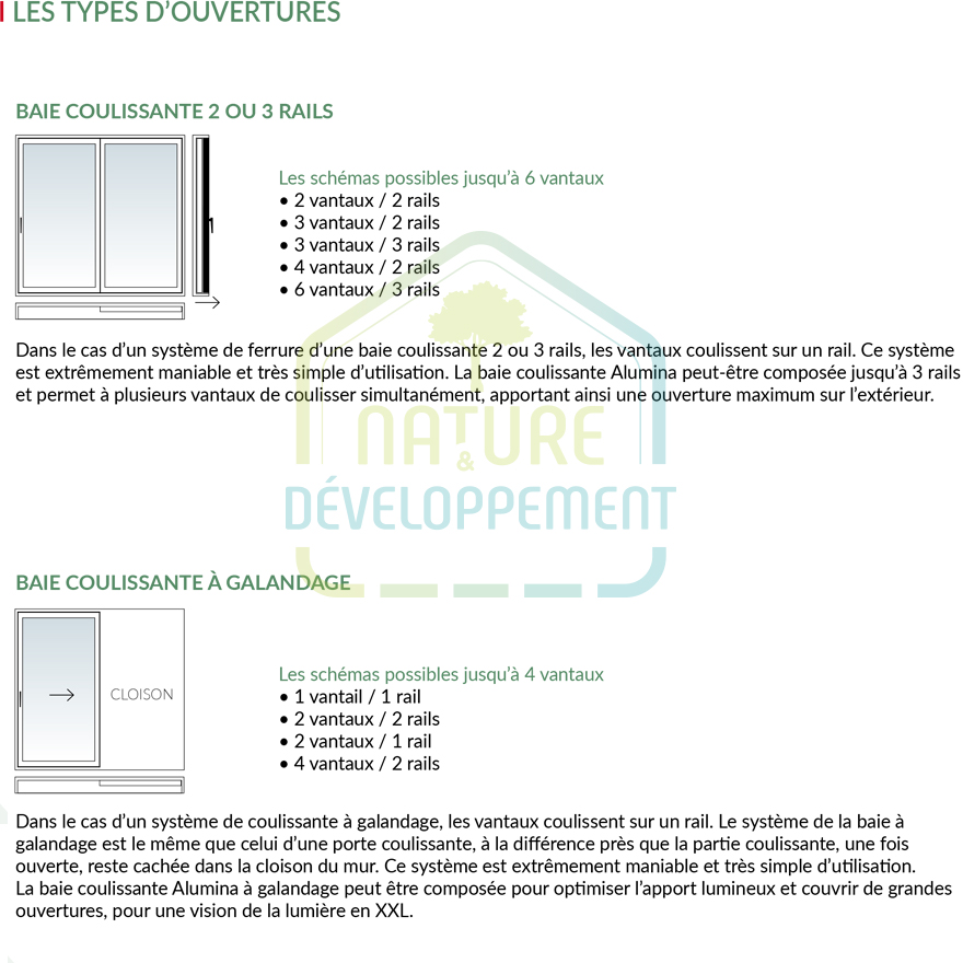 Porte Fenêtre coulissante Aluminium sur mesure ALUMINA BIEBER – Image 3