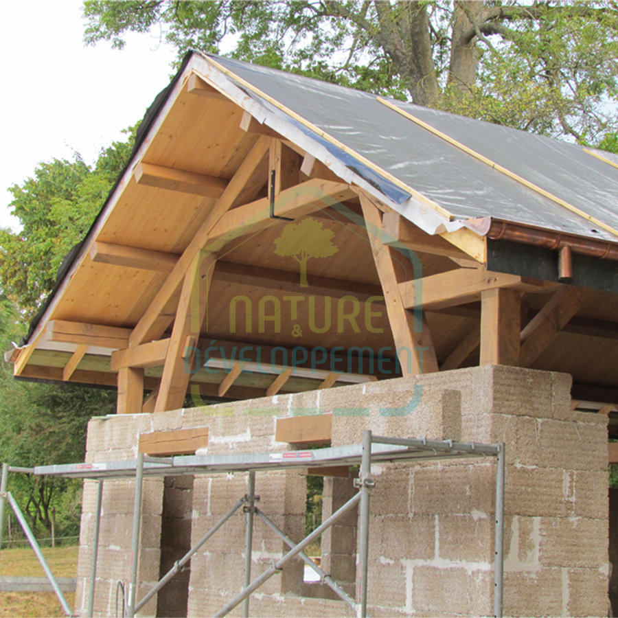 Bloc de chanvre en U à maçonner Hempro d'Isohemp – Image 2