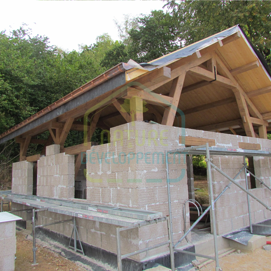 Bloc de chanvre en U à maçonner Hempro d'Isohemp – Image 4