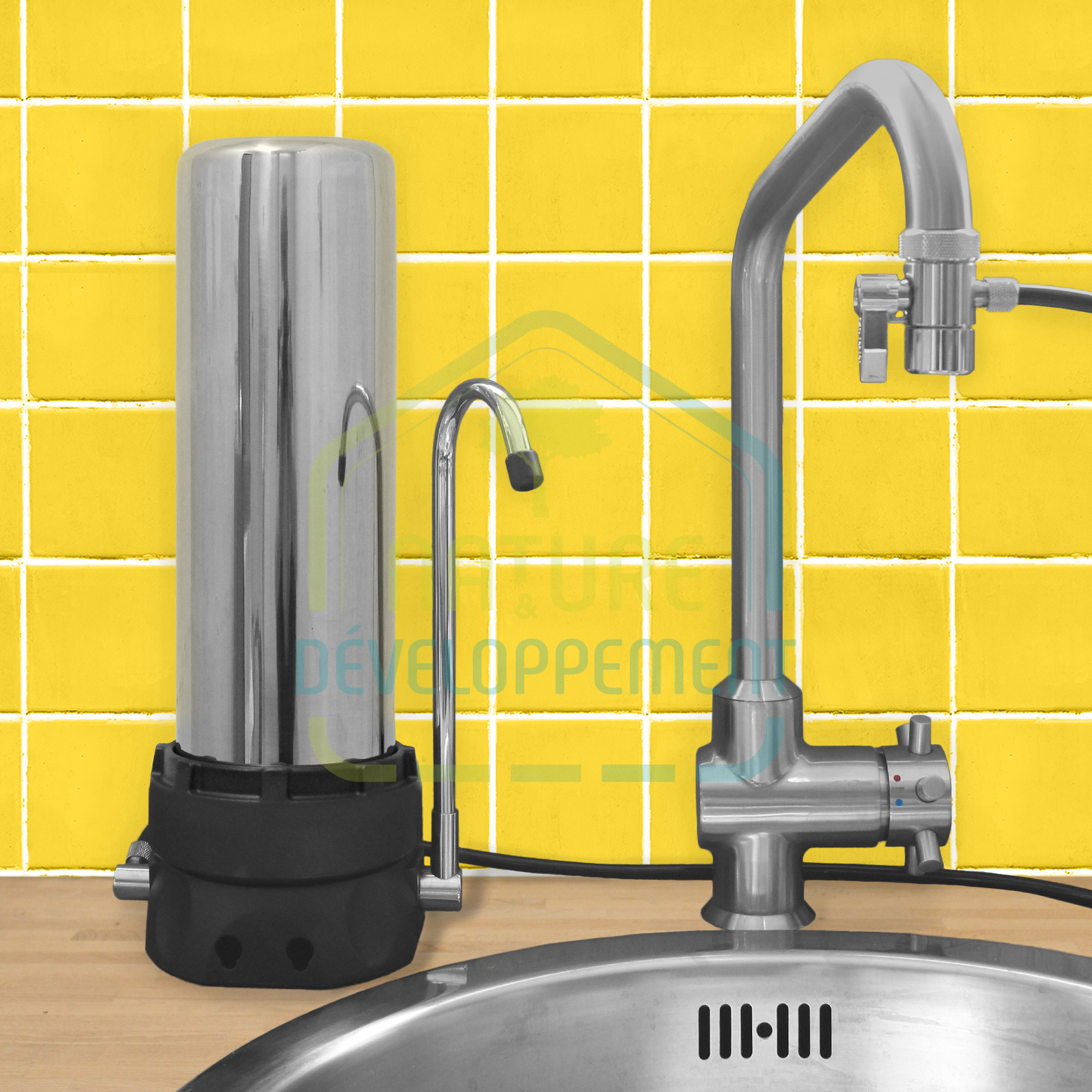 Filtre sur évier INOX HYDROPURE