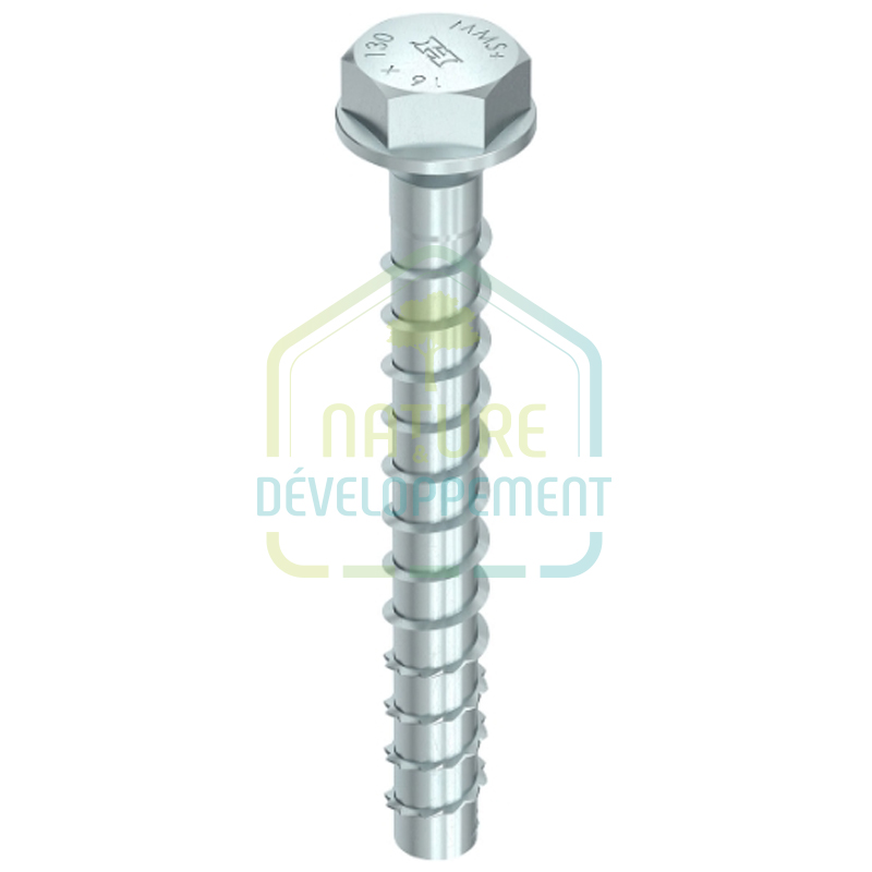 Vis d'ancrage sans cheville pour béton MULTI-MONTI-plus SSK HECO fixation démontable