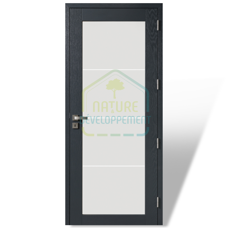 Porte intérieure BORA Modulo de Rozière Modèle vitré uni pose traditionnelle – Image 3
