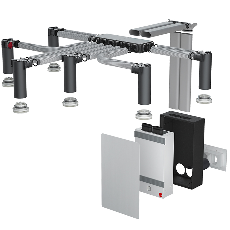 VMC double flux Zehnder ComfoAir Fit 100 - Récupération de chaleur et d’humidité – Image 4