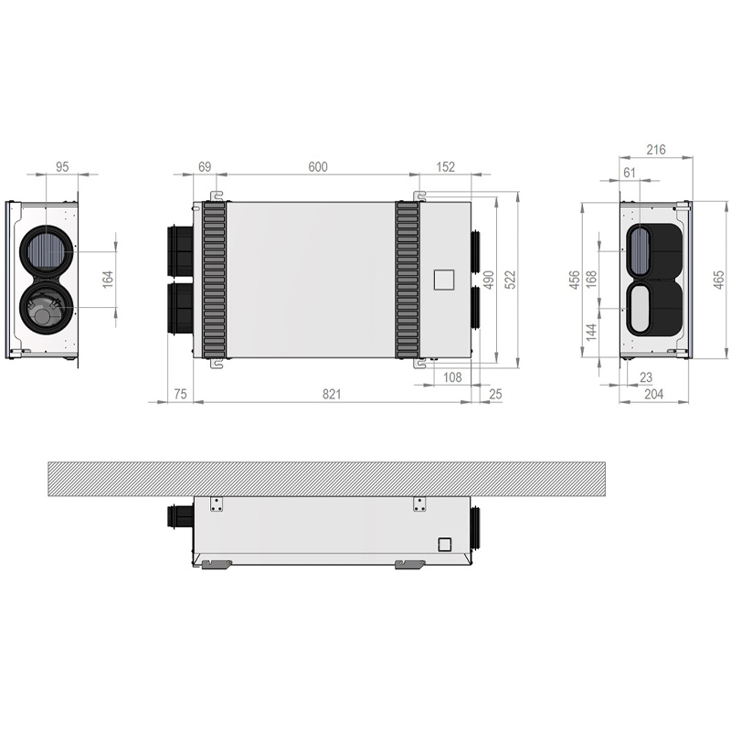 VMC double flux Zehnder ComfoAir Fit 100 - Récupération de chaleur et d’humidité – Image 7