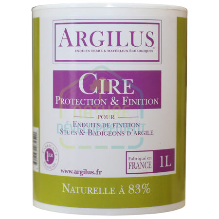 Cire de Protection et finition pour enduit terre Argilus