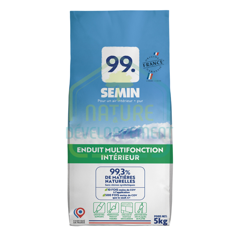 Enduit rebouchage et lissage murs intérieurs SEMIN 99 multifonction – Image 2