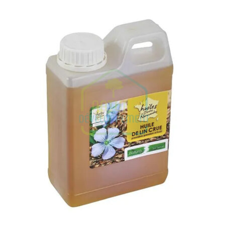 Huile de lin crue vierge pression à froid de Natura