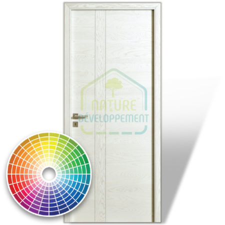 Porte intérieure ÉMIA Modulo de Rozière Modèle D4 couleur RAL chambranle contre chambranle