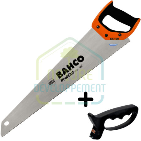 Scie spéciale isolant biosourcé + Aiguiseur