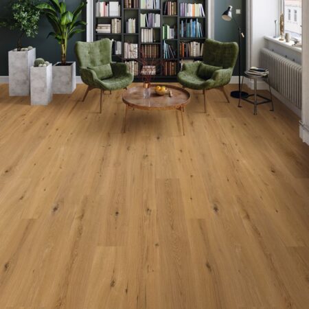 Sol design en liège Corelan décor bois - base HDF grande lame à clic