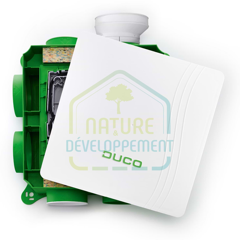 Kit VMC simple flux hygroréglable DucoBox Hygro de DUCO pour maison neuve type T1 à T7 – Image 2