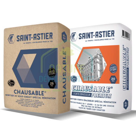 Mortier Chaux Prêt à l'Emploi pour sous enduit CHAUSABLE de Saint Astier