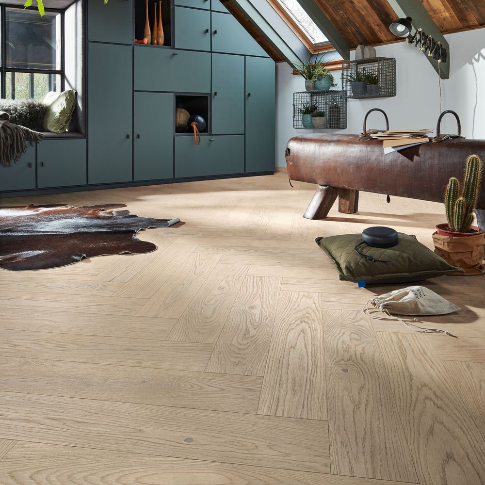 Sol en bois pose à bâtons rompus vernis ultra mat Lindura HS 500 Meister – Image 10