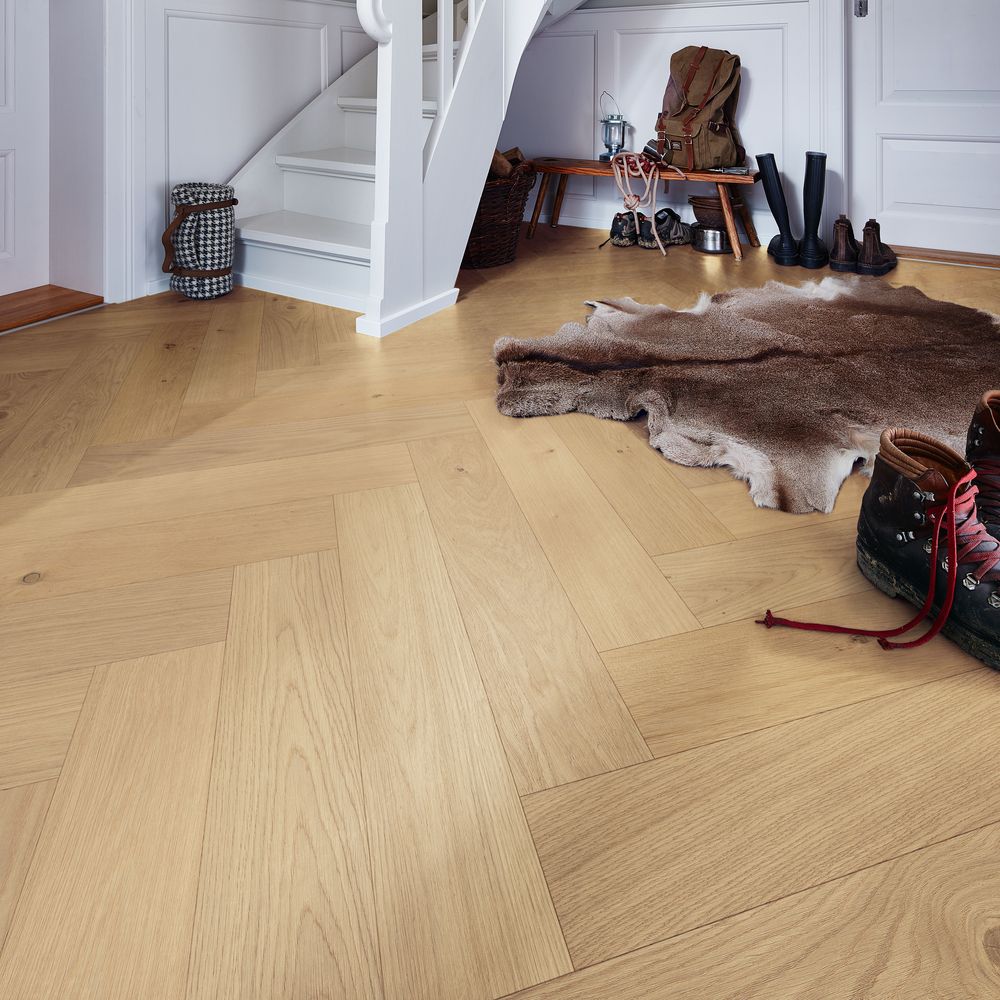 Sol en bois pose à bâtons rompus vernis ultra mat Lindura HS 500 Meister – Image 14