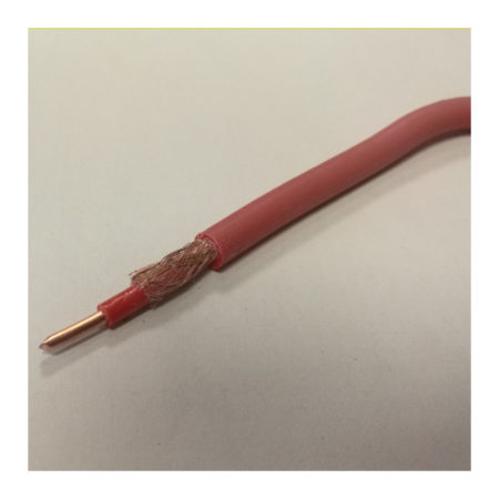 Fil blindé monobrin rigide rouge (BEM)