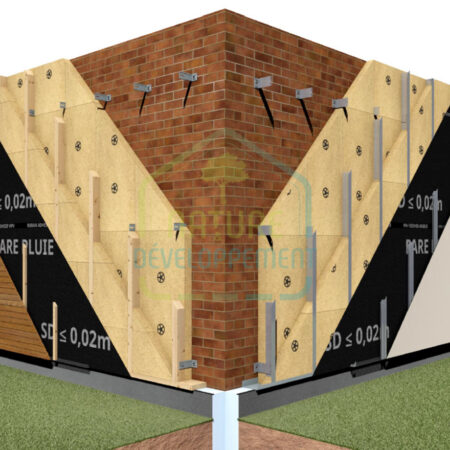 ITE fibre de bois STEICOflex Isolation Thermique Extérieure