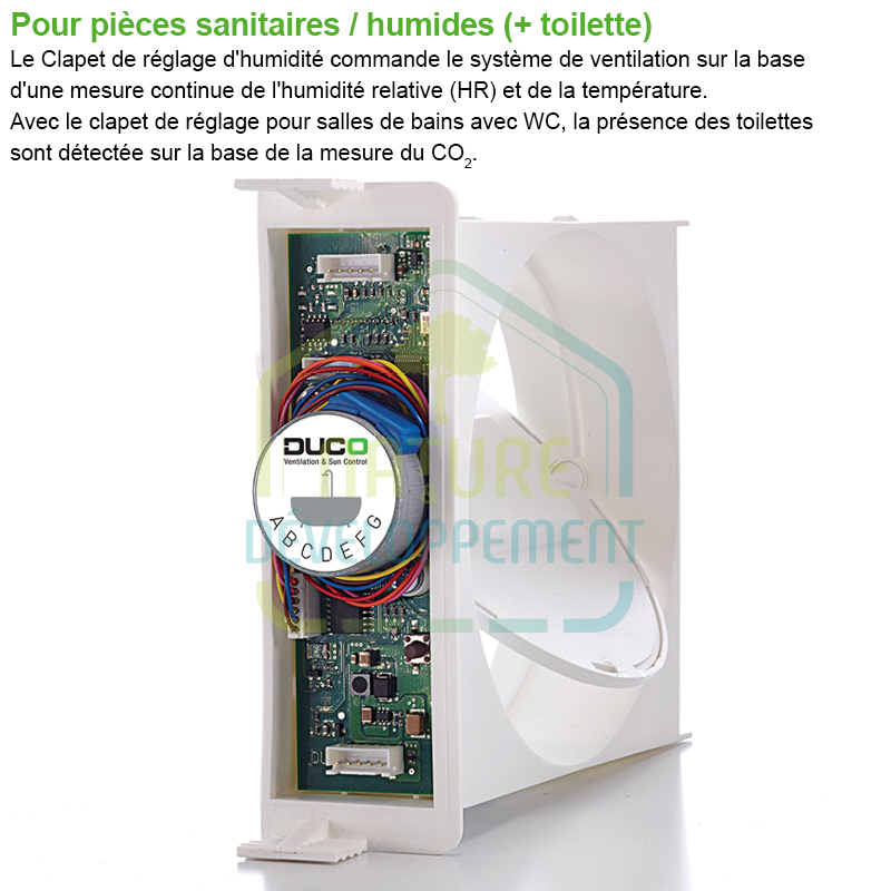 Kit VMC silencieuse et intelligente DucoBox Hygro Plus de DUCO – Image 6