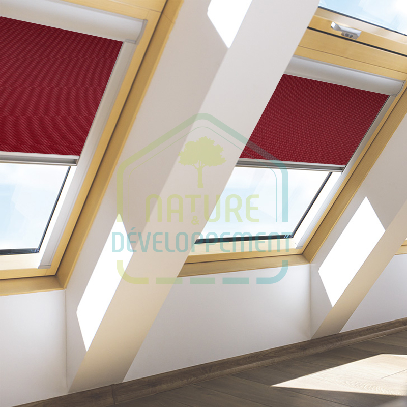 Store électrique occultant pour fenêtre Fakro ARF Z-WAVE couleur 056