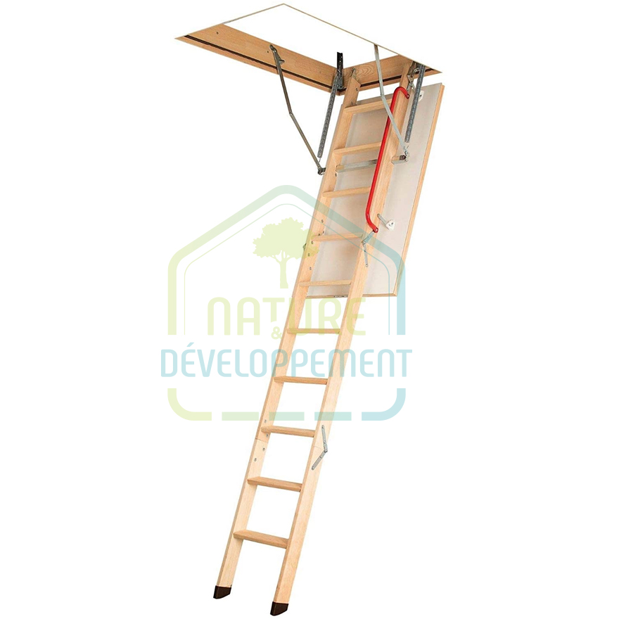 Escalier bois escamotable avec isolation thermique LWK Konfort FAKRO – Image 3