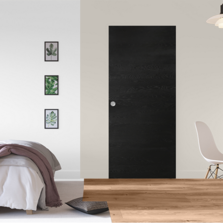 ROZIERE Porte seule EPURE MODULO, 83x204, chêne brossé fini RAL9005