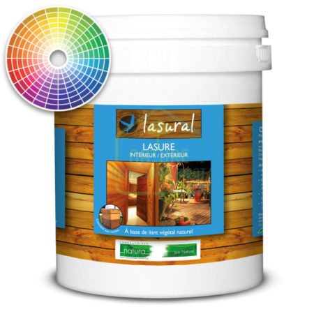 Lasure Satinée teintée intérieur et extérieur LASURAL de Natura