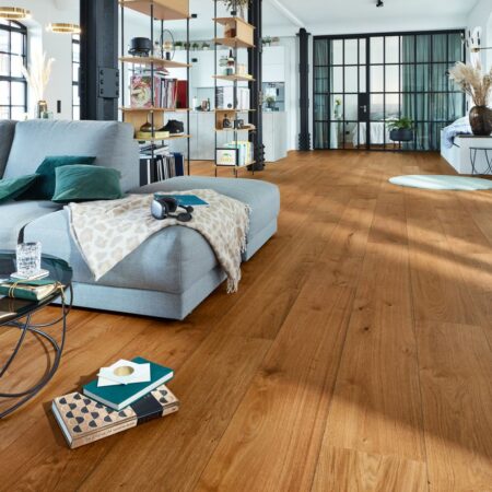 Sol en bois huile nature lame XXL Lindura HD400 Meister