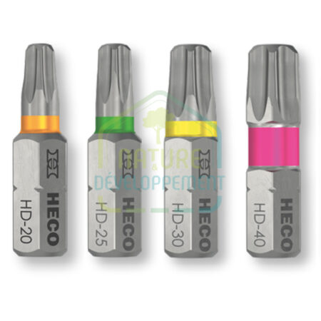 Boîte d'embouts 25mm HECO-Drive avec effet GripFit