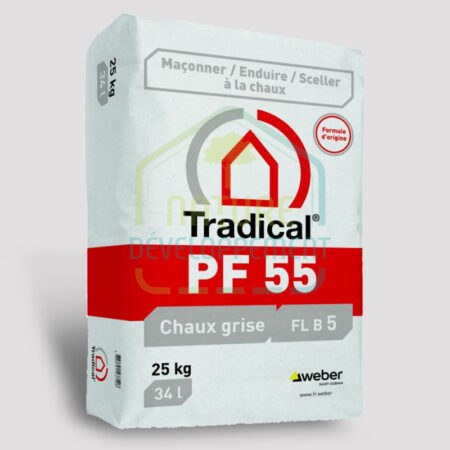 Chaux formulée TRADICAL PF 55 liants hydraulique et pouzzolanique