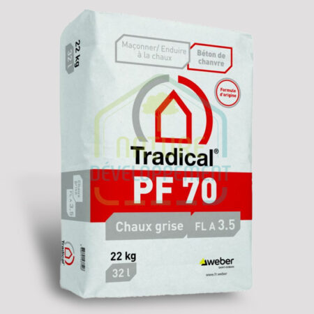 Chaux formulée Tradical PF 70 pour béton ou mortier allégé
