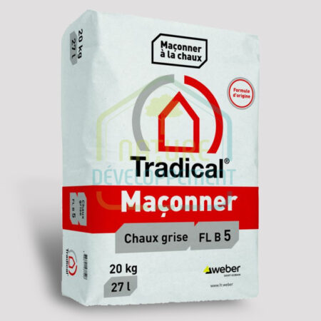 Chaux grise Tradical Maçonner pour maçonnerie et enduit