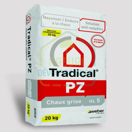 Chaux pouzzolanique TRADICAL PZ contre salpêtre et remontée capillaire