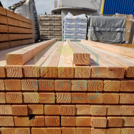 Ossature bois douglas 45×68 raboté Classe 2