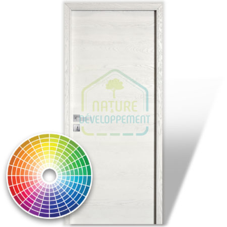 Porte intérieure ÉPURE Modulo de Rozière Modèle lisse couleur RAL chambranle contre chambranle