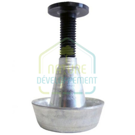 Support de rail réglable tête en acier galvanisé M0 OBR 30/60 SIXBOX