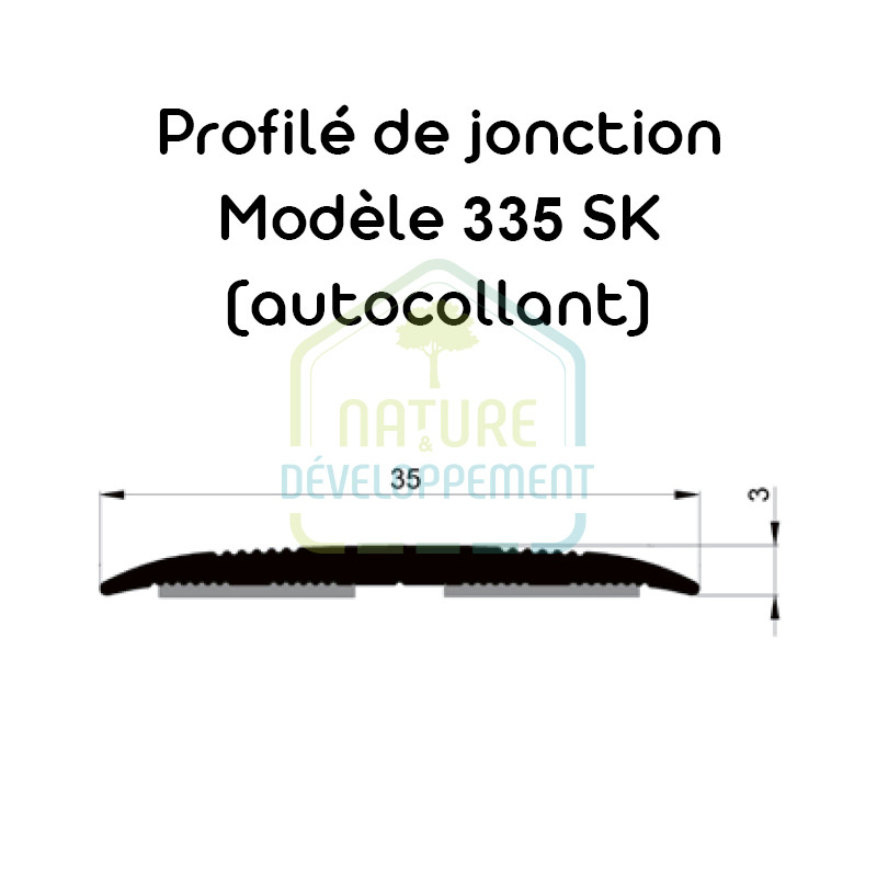 Barre de seuil autocollant, Profilé de jonction Modèle 335 SK MEISTER