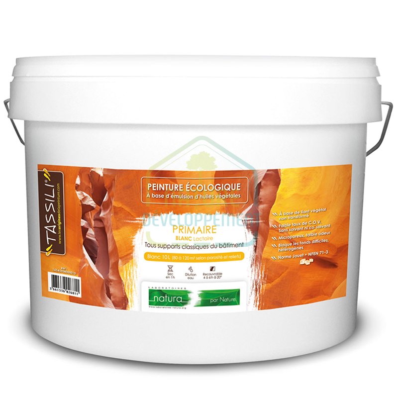 Sous-couche peinture blanche microporeuse murs et plafonds – Primaire TASSILI Natura 459 – Image 3