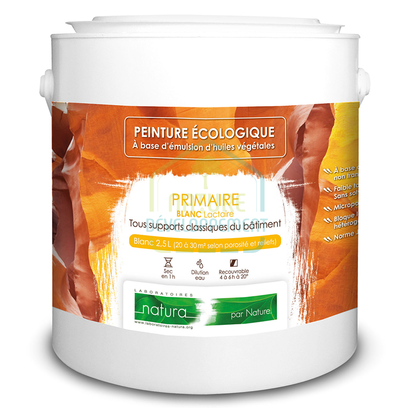 Sous-couche peinture blanche microporeuse murs et plafonds – Primaire TASSILI Natura 459 – Image 2