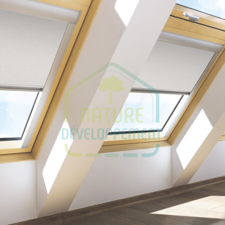 Store électrique occultant pour fenêtre Fakro ARF Z-WAVE couleur 055
