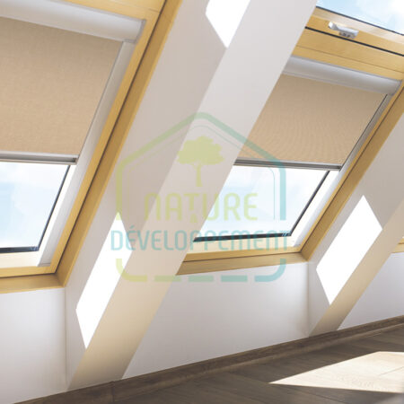 Store électrique occultant pour fenêtre Fakro ARF Z-WAVE couleur 227